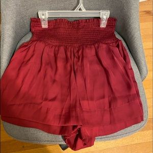 TCEC red smock skirt NWOT SM
